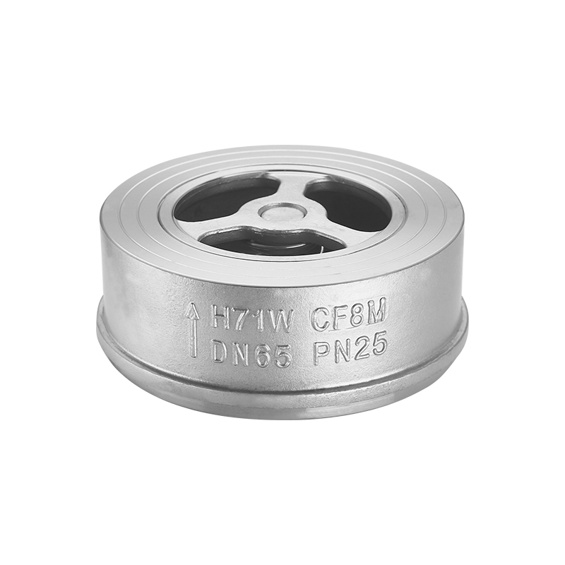 Válvula de control de agua tipo disco de acero inoxidable H71W 304/316