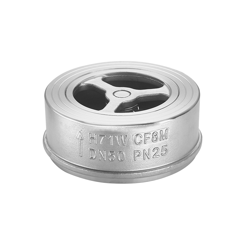 Válvula de control de agua tipo disco de acero inoxidable H71W 304/316